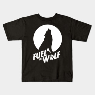 Fuel the Wolf - Logo (White) Kids T-Shirt